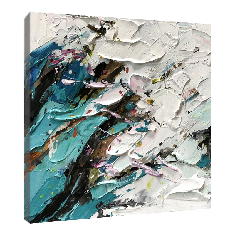 Pintura al óleo Canvas Nuevo diseño Inicio Estudio Decoración Decoración Foto Hecho A Mano Abstracto Pintura Lona