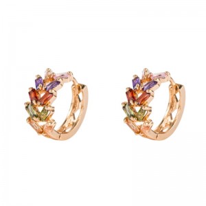 EUROPEO Y AMERICANO PERSONALIDAD DE LA MODA DE LA MODA DE LA MODA DE LA MODA ARPENDIENTES DE LOS PENDIENTES DE ZIRCON DE MICROUSO FEMENINO PENDIENTES DE TEMPORMENTO DE COREAN