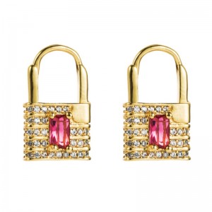 EUROPEO Y AMERICANO INSERVENES FUERA CREATIVA DE LOTE DE LOTE PENDIENTES PENDIENTES DE COPO FEMENINO PENDIENTES DE ORO COMPLETOS MICRO INLAIDAD COLOR JOYERÍA DE OAR DE ZIRCON