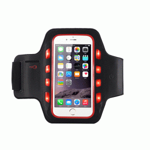 Wholesale brazalete reflectante deportes de la brazalete de teléfono celular con luces LED para iPhone 11 iPhone 12