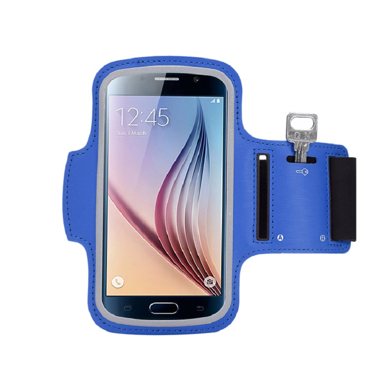 Eco-Friendly Modern Running Trotging LED Brazalete Elástico Deporte Teléfono ARMBAND PU Cuero Mobile Barm Bag