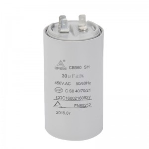 CBB60 Capacitor 30UF 450V sh para aire acondicionado