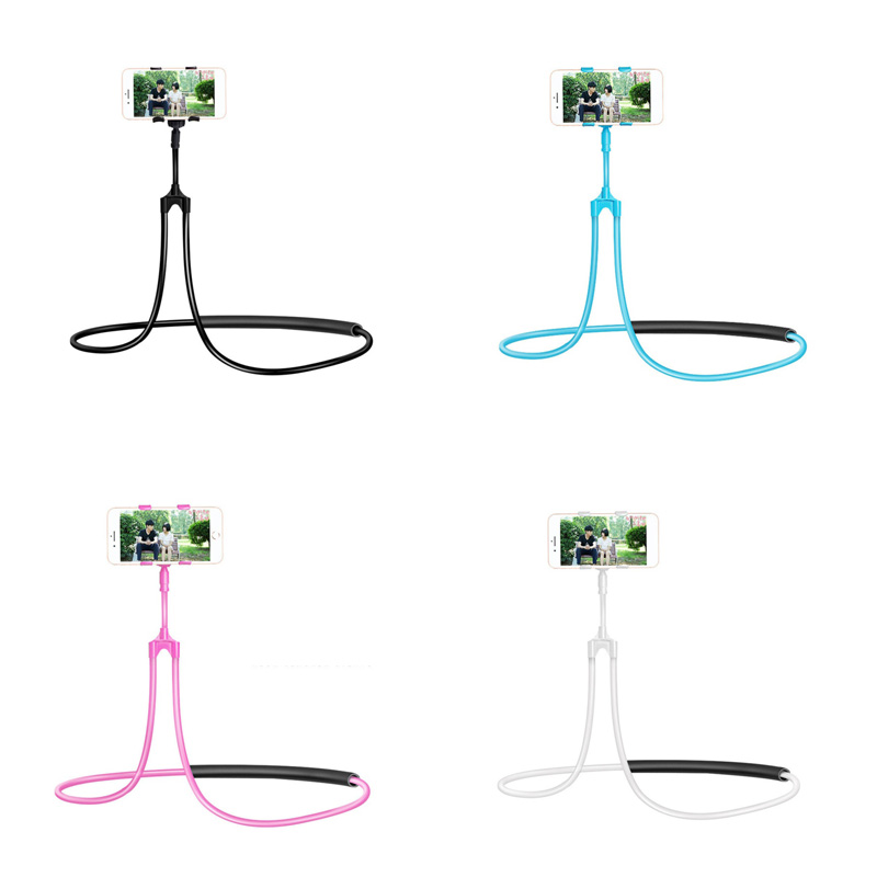 Soporte para teléfonos móviles flexible Cuello Colgante Collar perezoso Soporte Cama Cama 360 Grados Titular Soporte para iPhone Xiaomi Huawei