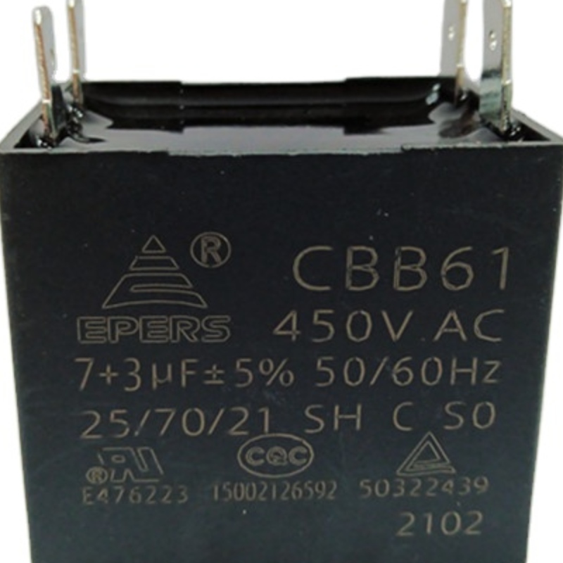 Nuevo condensador 7 + 3uf 450v 25 / 70 / 21 SH C S0 cbb61