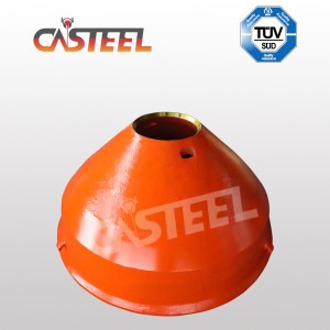 HP200 HP200 de alto rendimiento, forro de triturador de cono HP300, manto y anillo cóncavo