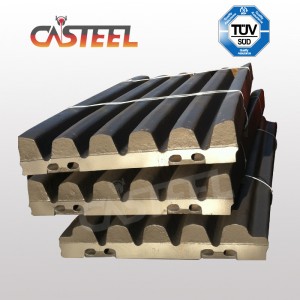 China Fábrica de mandíbulas de la mandíbula de China Placas de mandíbula OEM