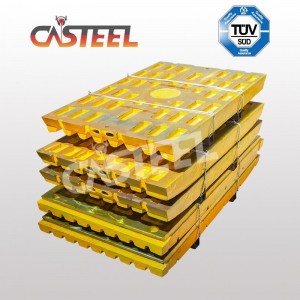 China Fábrica de mandíbulas de la mandíbula de China Placas de mandíbula OEM