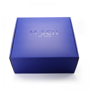 Muestra gratuita de logotipo personalizado color rosa color cosmético corrugado correo postal