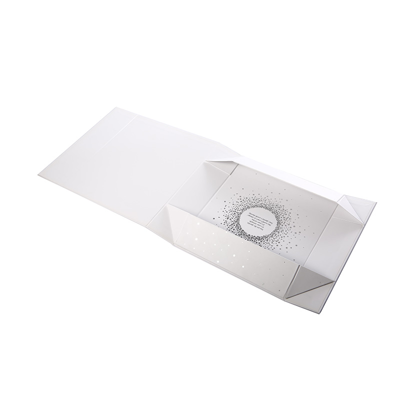 Flap personalizado plegable de lujo personalizado blanco kraft de cartón de cartón de cartón de recuerdo magnético