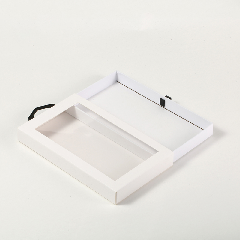 Caja de ventana de envasado de regalo de rectángulo personalizado para accesorios de caja del teléfono