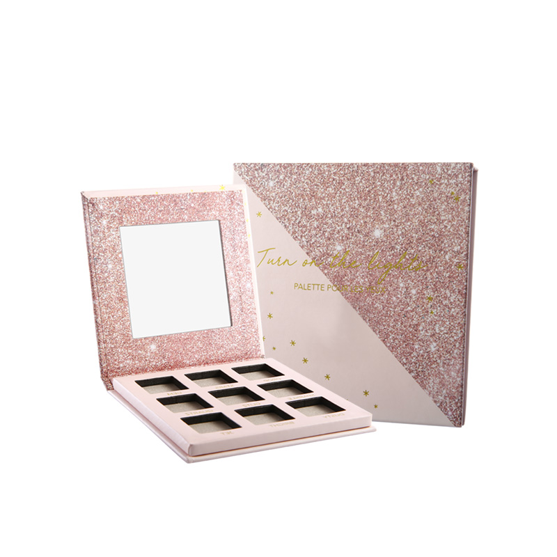 Wholesale creaciones de belleza brillante rosa Paleta de maquillaje personalizado Etiqueta privada Makup Paleta de ojos