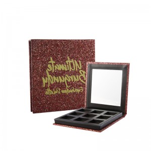 Wholesale creaciones de belleza brillante rosa Paleta de maquillaje personalizado Etiqueta privada Makup Paleta de ojos