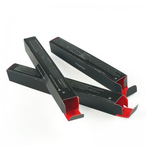 Venta caliente Impresión personalizada Pequeño lápiz labial Conjunto Papel plegable Lip Bls Gloss Box de envasado