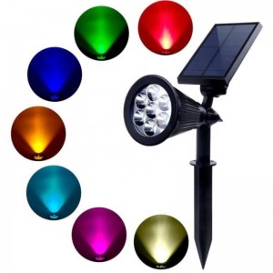 7 colores Transform Sensor Impermeable Montado Cerca de Al aire libre Pared Portátil Portátil Potpotable Recargable Lámpara de jardín al aire libre