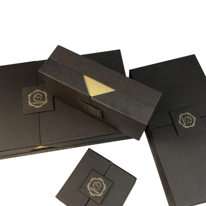 Venta al por mayor de la caja de barra de chocolatenegro de lujo personalizado para la caja de regalo