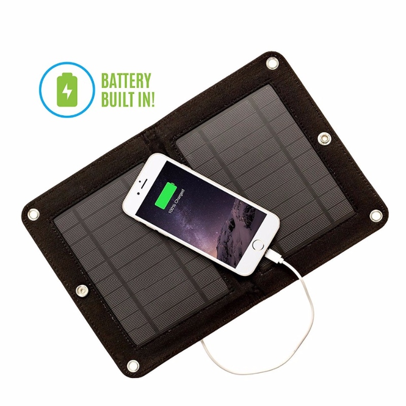 Venta al por mayor Precio 6W Nuevo Tecnología Plegable Paneles solares Cartera Cartera Bolsa de panel solar para teléfono móvil