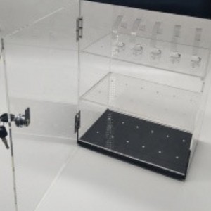 Exhibición de reloj de acrílico