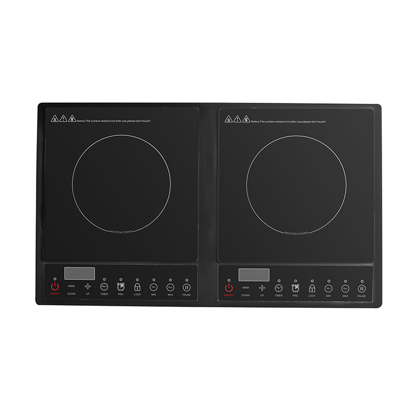 China Fabricante de alta calidad Cocinas eléctricas portátiles Doble Inducción Cocina de inducción 2 Burner ISO9001 BSCI