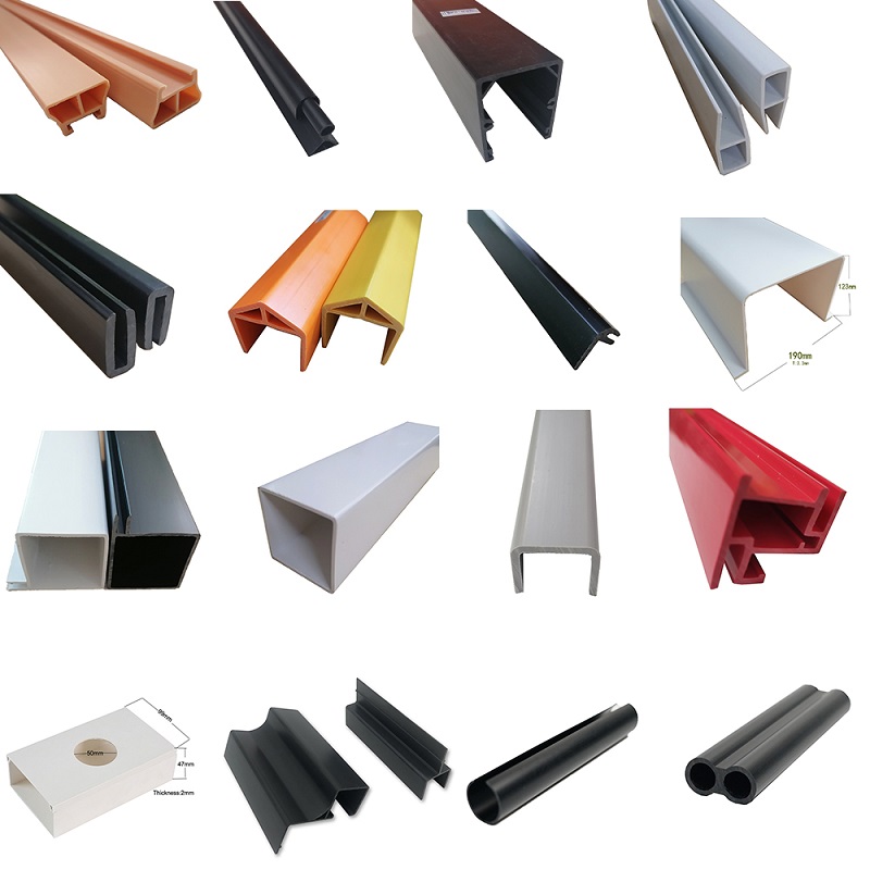 Tubo de PVC de la tubería huecos cuadrados de plástico PVC de PP PC PP PP de PP extruidos