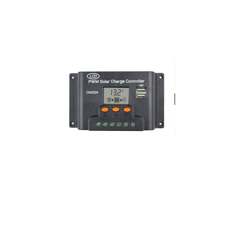 CM1024Z LCD DUAL USB Controlador de cargador solar 10A 20A 12V/24V Auto Solar Panel Regulador de carga de la batería PWM