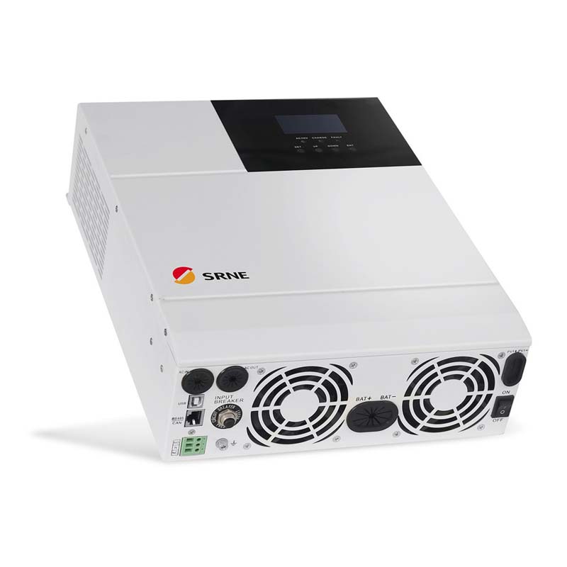 SRNE MPPT MAX 5000W CARGA SOLAR HYBRID CARGA 80A Onda sinusoidal Pura inversor 48V 220V CARGA PV 145V 50HZ 60Hz AUTOMÁTICA Pantalla LCD