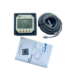Medidor remoto LCD para reguladores de controlador de carga solar de doble batería MT-1 con control remoto gigante de cable de 10 m
