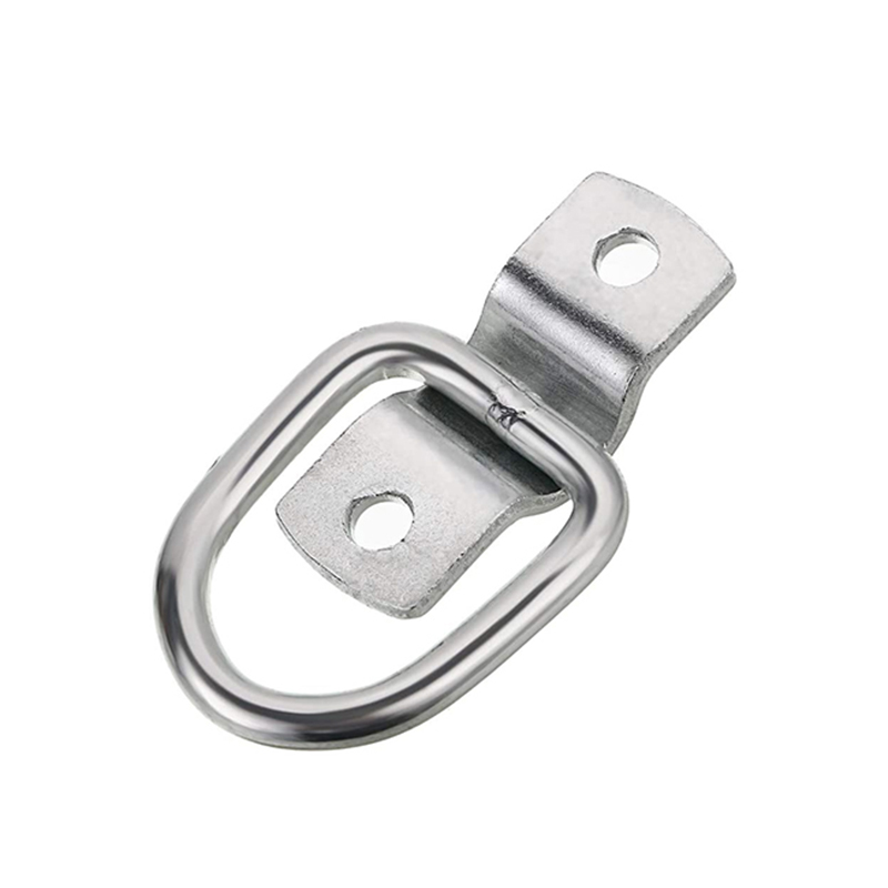 D-Ring Anchor Anchor 12x 1/4 \\ '\\' Ring de acero inoxidable Ring Trailer D Ring Ane Downs, Soporte de anillo D 700 Lbs, Placa de montaje en la placa de montaje D Anillo D Puntos para el trinquete Lazo Down Straps Car Cama de camiones de coche Cargo