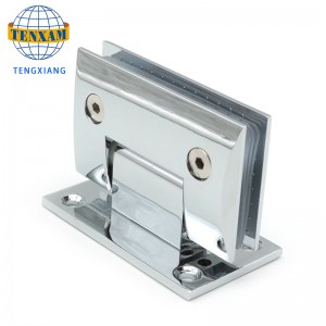 Baño inclinado Clip de baño Sala de ducha Bisagra de vidrio Acero inoxidable Clip de puerta de acero inoxidable 90 grados de bisagra de ducha