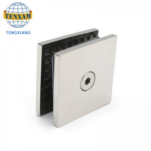 Chino fabricante de vidrio de cristal, cromo 2 * 2 pulgadas de clip de latón de latón puerta de la puerta de la puerta de la puerta&bisagras de la ventana 8-12mm de vidrio de vidrio estándar