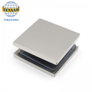 Chino fabricante de vidrio de cristal, cromo 2 * 2 pulgadas de clip de latón de latón puerta de la puerta de la puerta de la puerta&bisagras de la ventana 8-12mm de vidrio de vidrio estándar