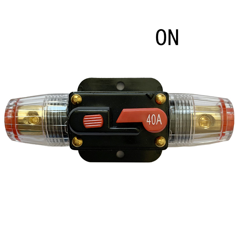12V 24V DC 20A 30A 40A 50A 60A 80A 100A Auto Auto Car Bike Solar Energy Disyuntor Restablecer Interruptor de fusible para el hogar Solar