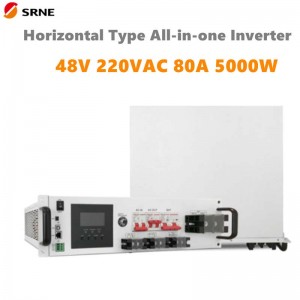 SRNE 5000W All-in-One MPPT HYBRID HYBRID CARGA SOLAR HORIZONTAL 48V 220VAC Onda sinusoidal pura 80A MAX PV 145V OFF-CHRID INVERTER