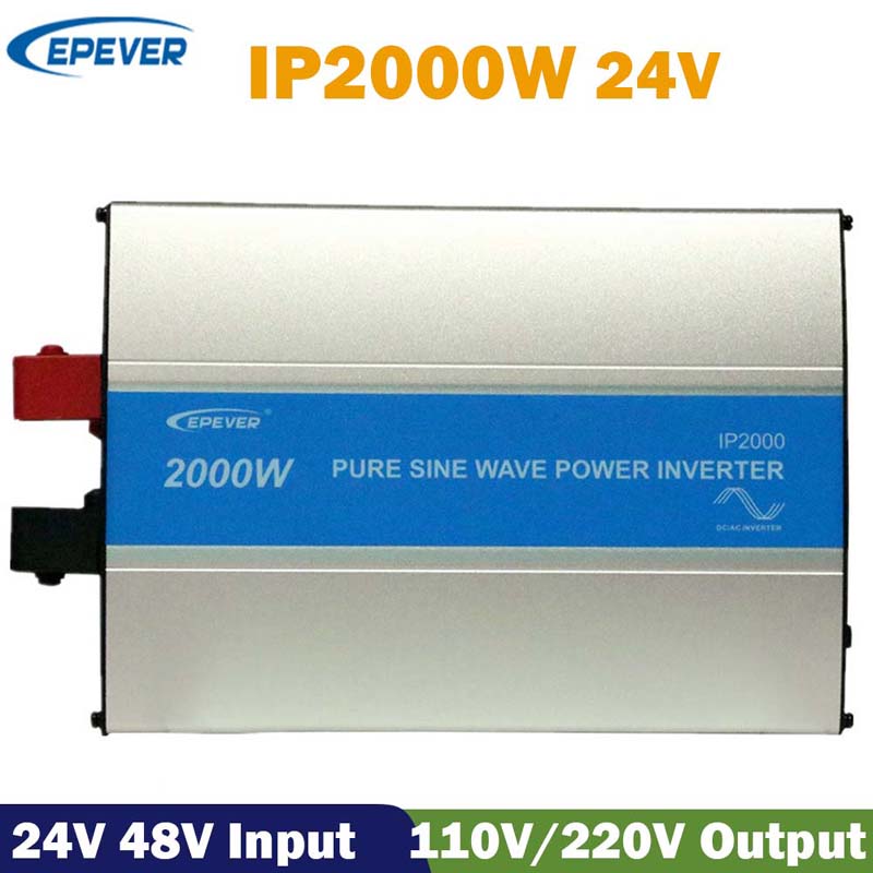 EPEVER IPOWER2000W Apagado solar Apagado de la rejilla Inversor de onda sinusoidal pura 24VDC 110V120V 220V230V Cargador solar Inversor 50Hz 60Hz