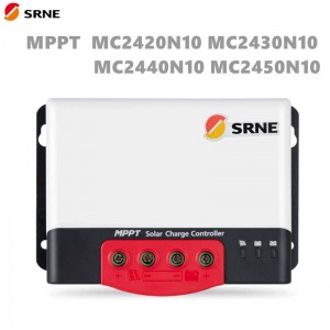 SRNE MC MPPT 20A 30A 40A 50A Controlador de carga de la rejilla solar 12V/24V AUTO MAX MAX 100V Bluetooth Battery regulador de la batería
