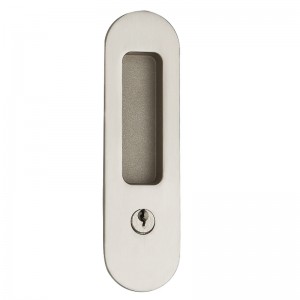 1701 Lock de puerta corredera de la puerta invisible Manija empotrada Policita Policita Cerradizo para hardware de muebles de madera deslizante