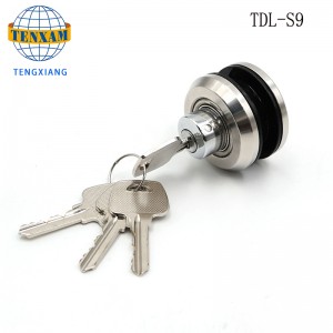 Cerraduras de puerta de vidrio deslizante de alta calidad con cilindro de bloqueo