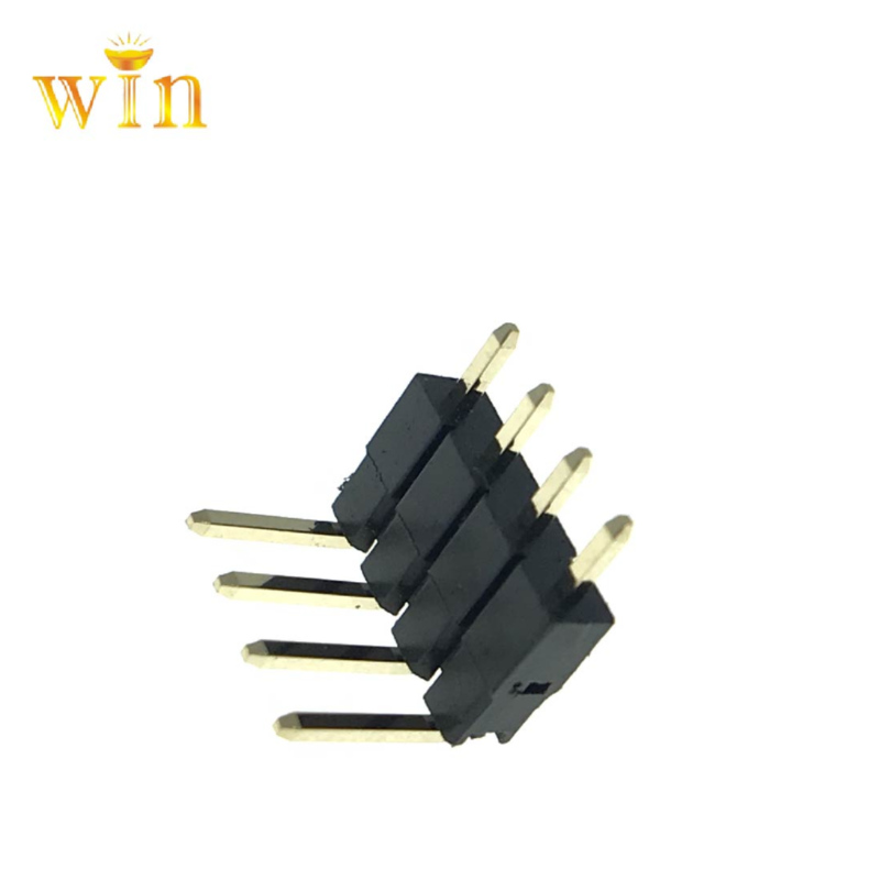 2.54mm 2p ~ 40p 90 ° Ángulo recto Dos plásticos agregados conector de encabezado PIN