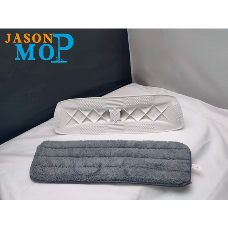 JASON 2020 Nuevo trapeador con rociador de agua con trapeador plano limpio de microfibra con varilla de acero inoxidable (JS-B2010)