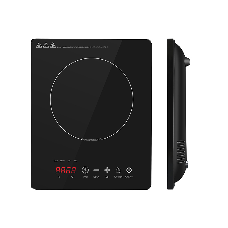 BTC03 HOT de inducción portátil, 2000W Toque Cocina de inducción con cerradura de seguridad paraniños, contador de control de potencia y potencia de 8niveles