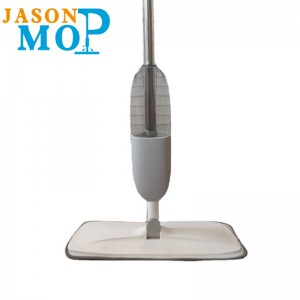JASON 2020 Nuevo trapeador con rociador de agua con trapeador plano limpio de microfibra con varilla de acero inoxidable (JS-B2010)