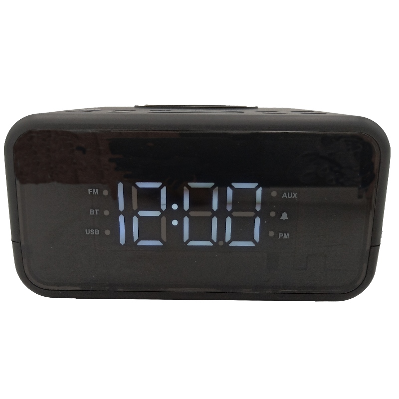 Radio de reloj Bluetooth FB-CR01 con cargador inalámbrico Qi