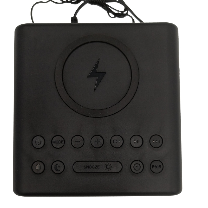 Radio de reloj Bluetooth FB-CR01 con cargador inalámbrico Qi