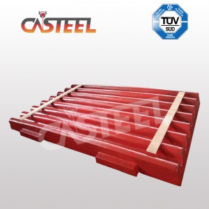Shanghai Longyang Jaw Crusher Parts PE800 * 1060 Placas de mandíbula, Placas laterales