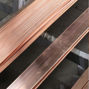 Barra de cobre rojo