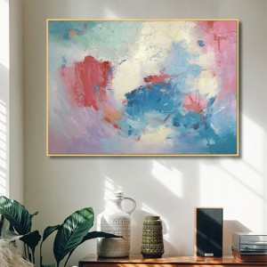 Moderno pintado a mano acrílico creativo enmarcado arte abstracto pintura sobre lienzo