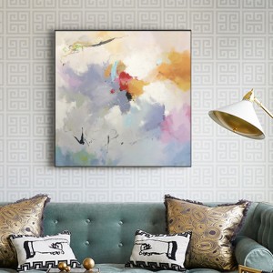 Al por mayor Alta calidad pintada a mano pintura al óleo arte ilustraciones extracto pintura al óleo sobre lienzo