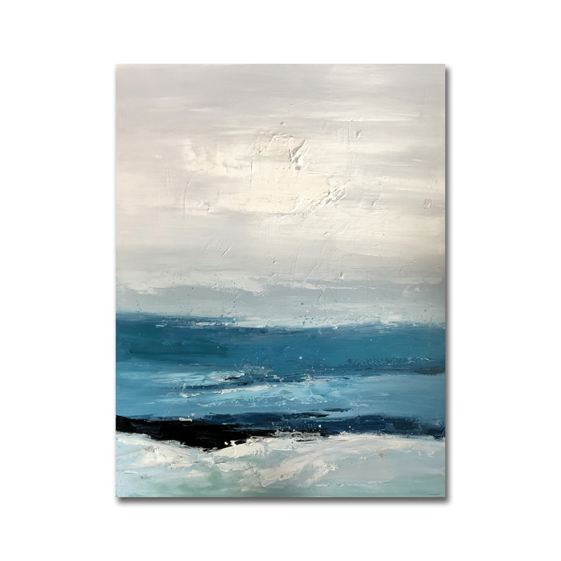 Nueva llegada pura hecha a mano original pintura al óleo contemporáneo lienzo abstracto ilustraciones de arte decoración del hogar