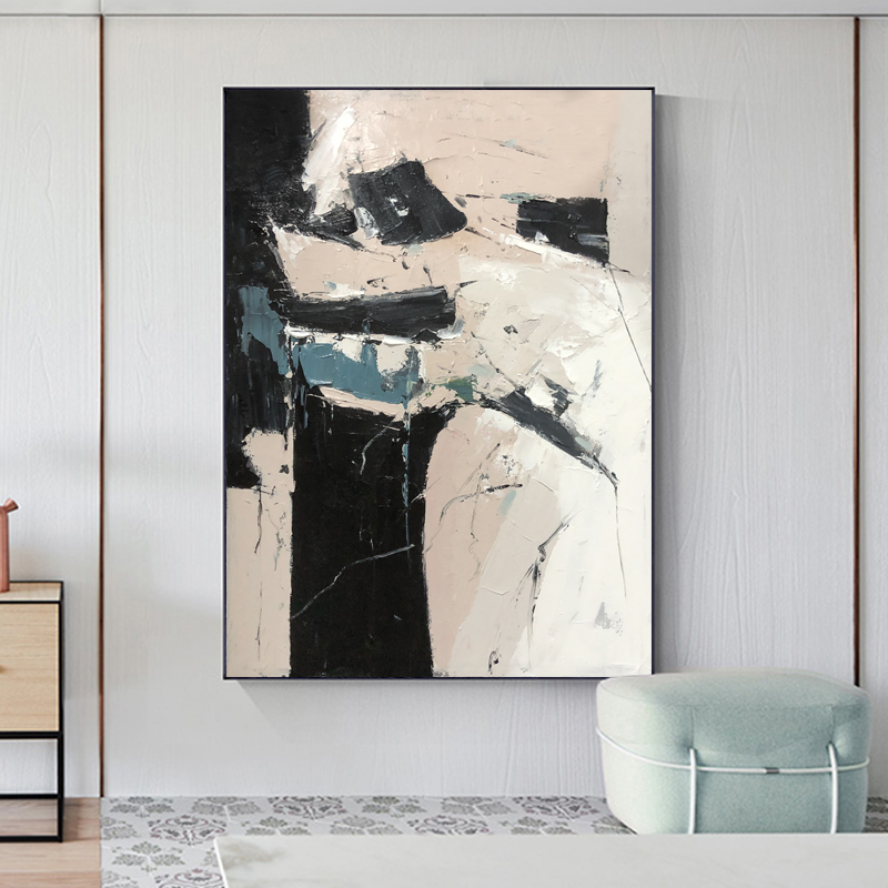 Al por mayor Último diseño original de alta calidad de alta calidad Decoración de pared hecha a mano grande arte abstracto sala de estar pintura al óleo