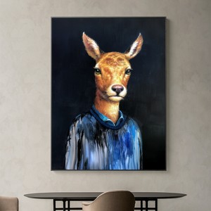 100% Pintura al óleo hecha a mano Animal Decoración del hogar Resumen Contemporáneo Lienzo Art Orea