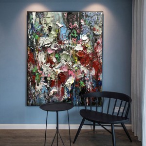 Wholesale escalera entrada decoración de pared arte moderno arte abstracto hechos a mano lienzo pintura pintura